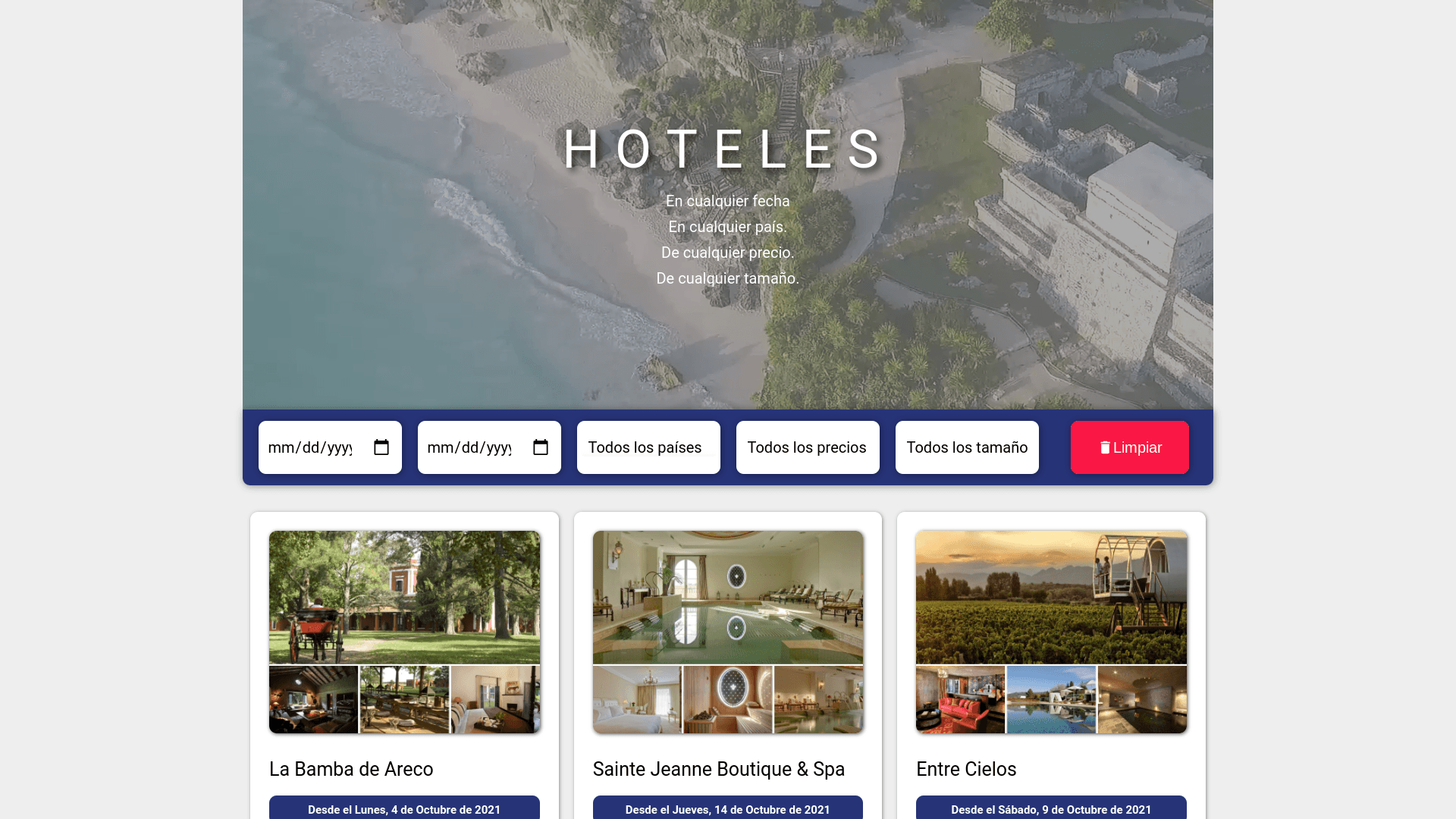 Hotel reservations